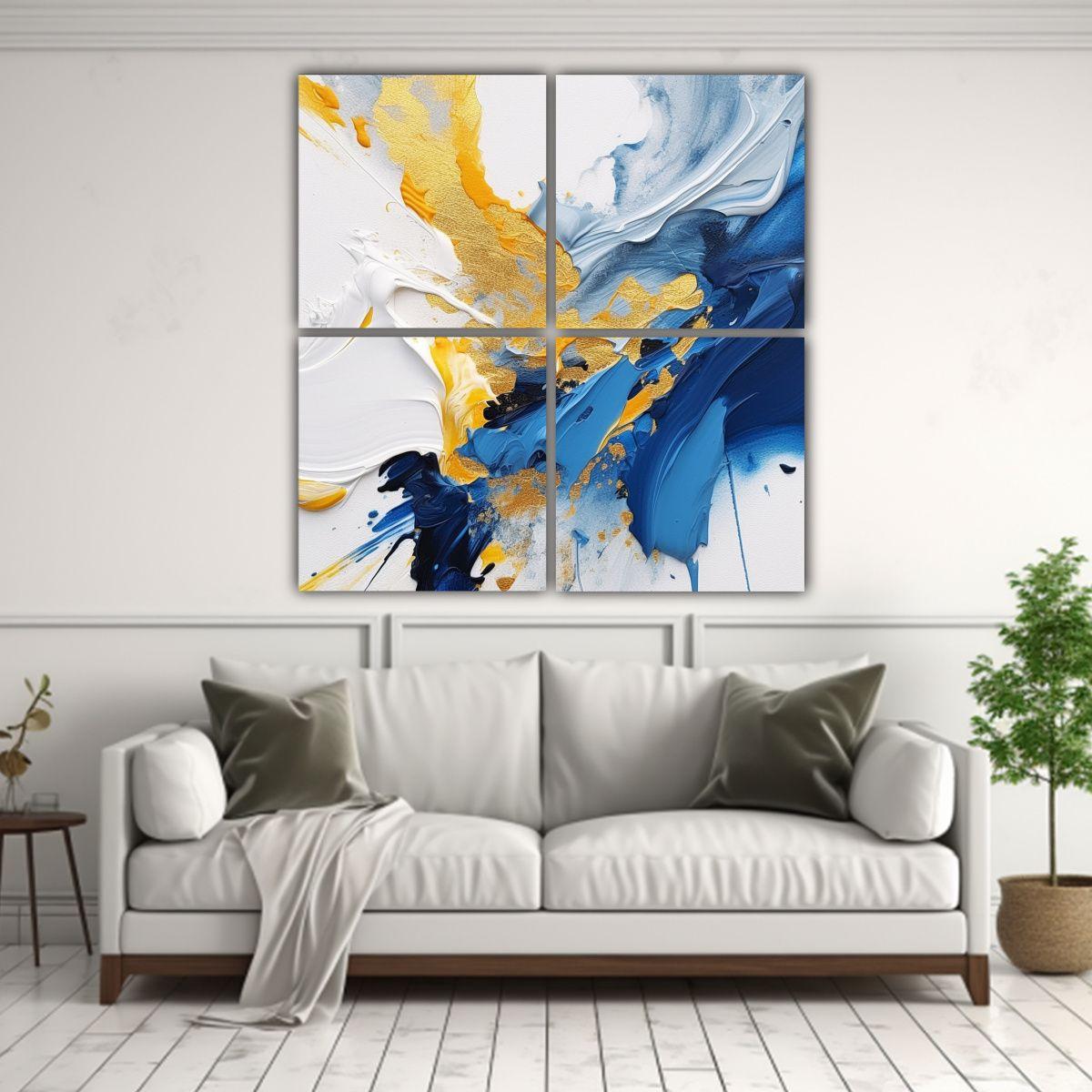 4 Lienzos De Tela Inspirador Culturar Pintura 180x180 Cm-2