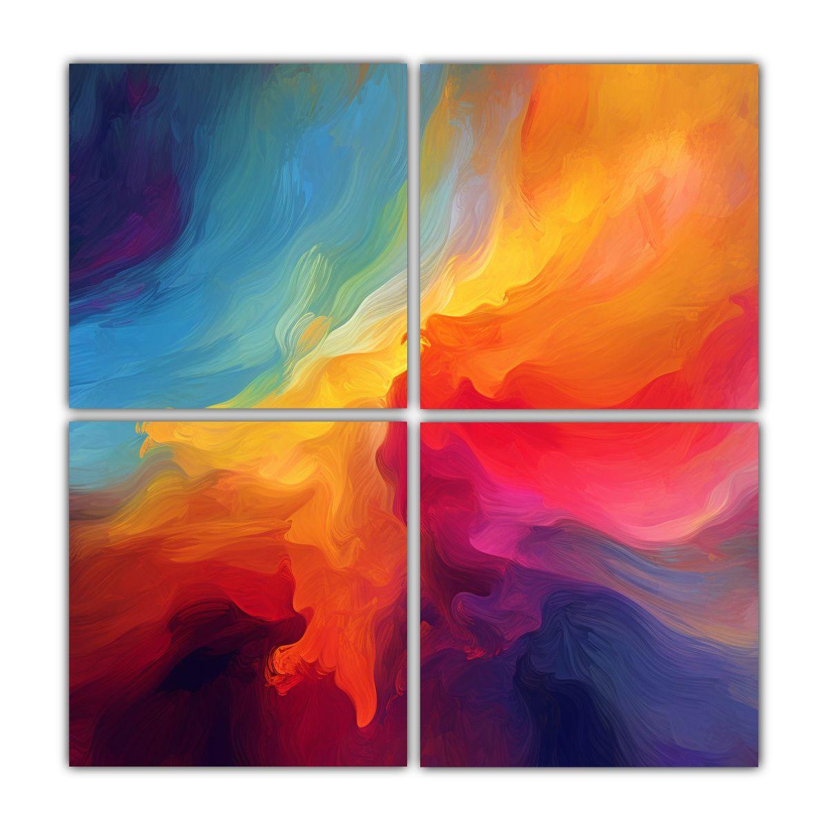 Cuadriptico Tela Sublimada Arte Grafico Fondo 200x200 Cm-0