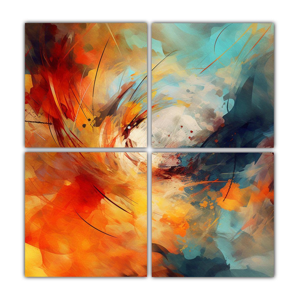 Cuadros Decorativos Abstractos De Alta Calidad 100x100 Cm-0