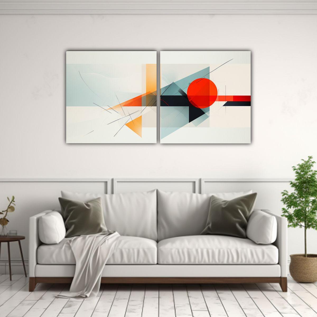Cuadro Minimalista Abstracto Para Decoración, 160x80 Cm-2