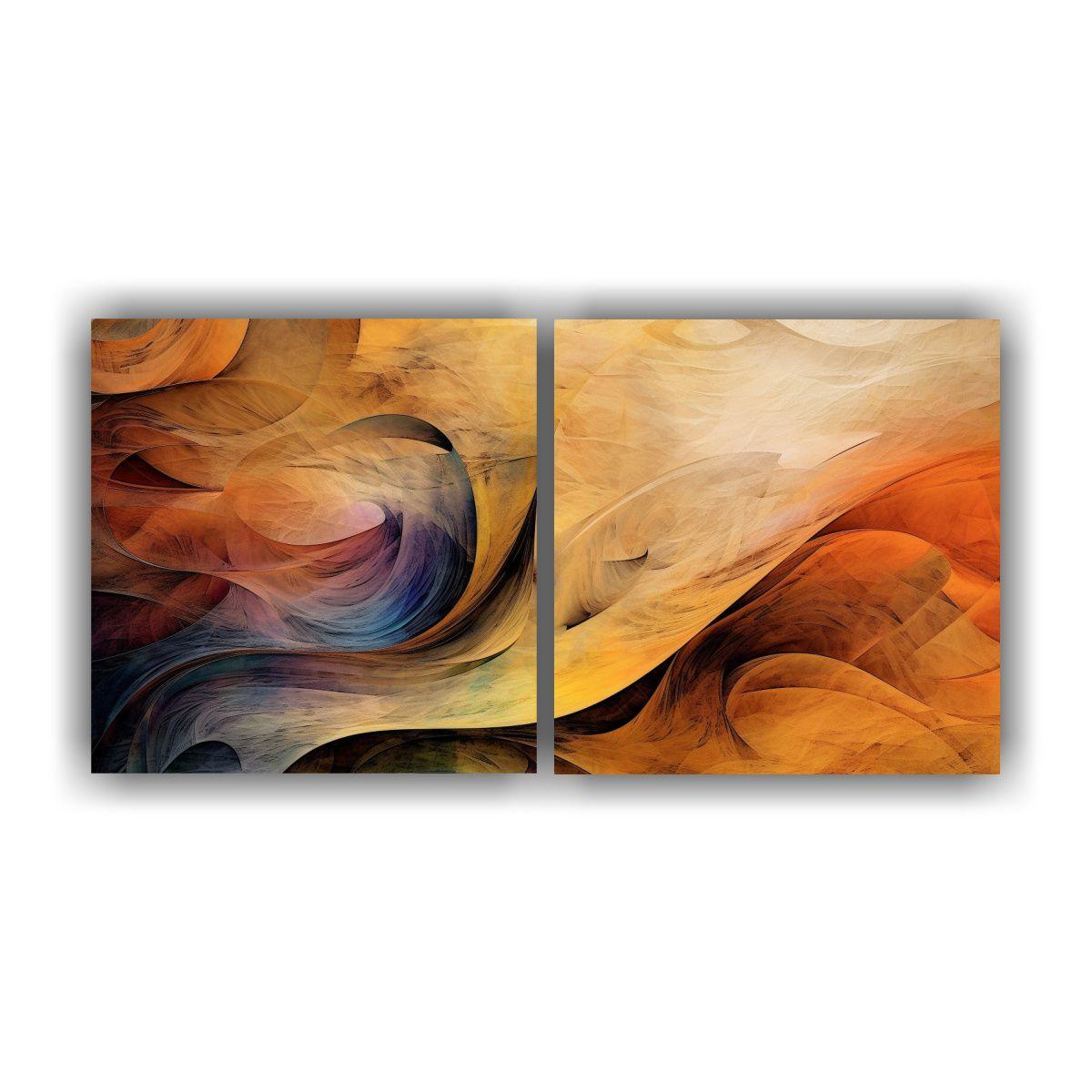 Lienzos Multicolores Para Cuarto, Arte Abstracto 80x40 Cm-0