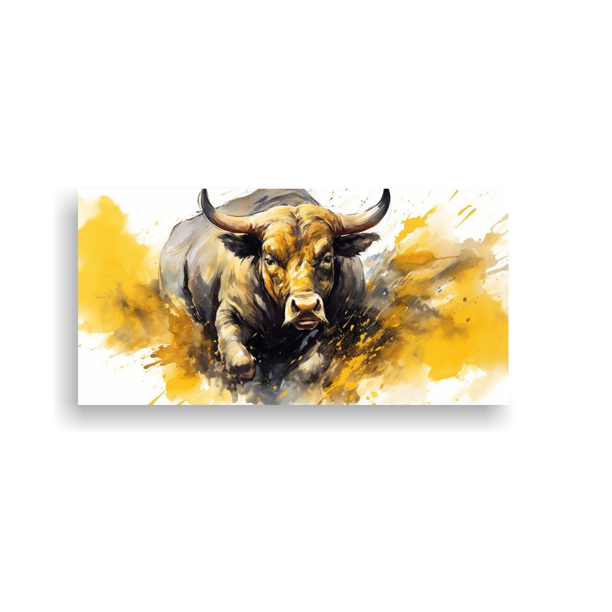 Cuadros Decorativos Lienzo Expresión Toros 60x30cm-0