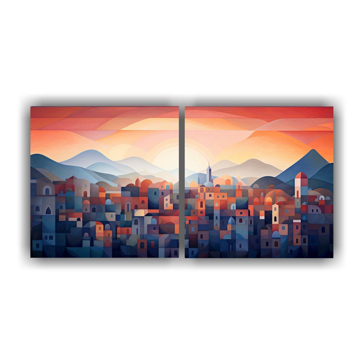 Pinturas Decorativas De Amaneceres Con Gradientes 120x60 Cm-0