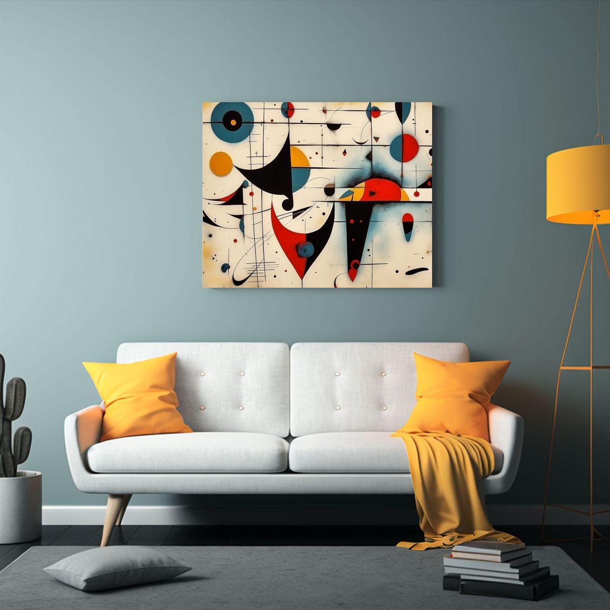 Pinturas Abstractas En Bastidor: Concepto De Efecto Visual E 50x40cm-2