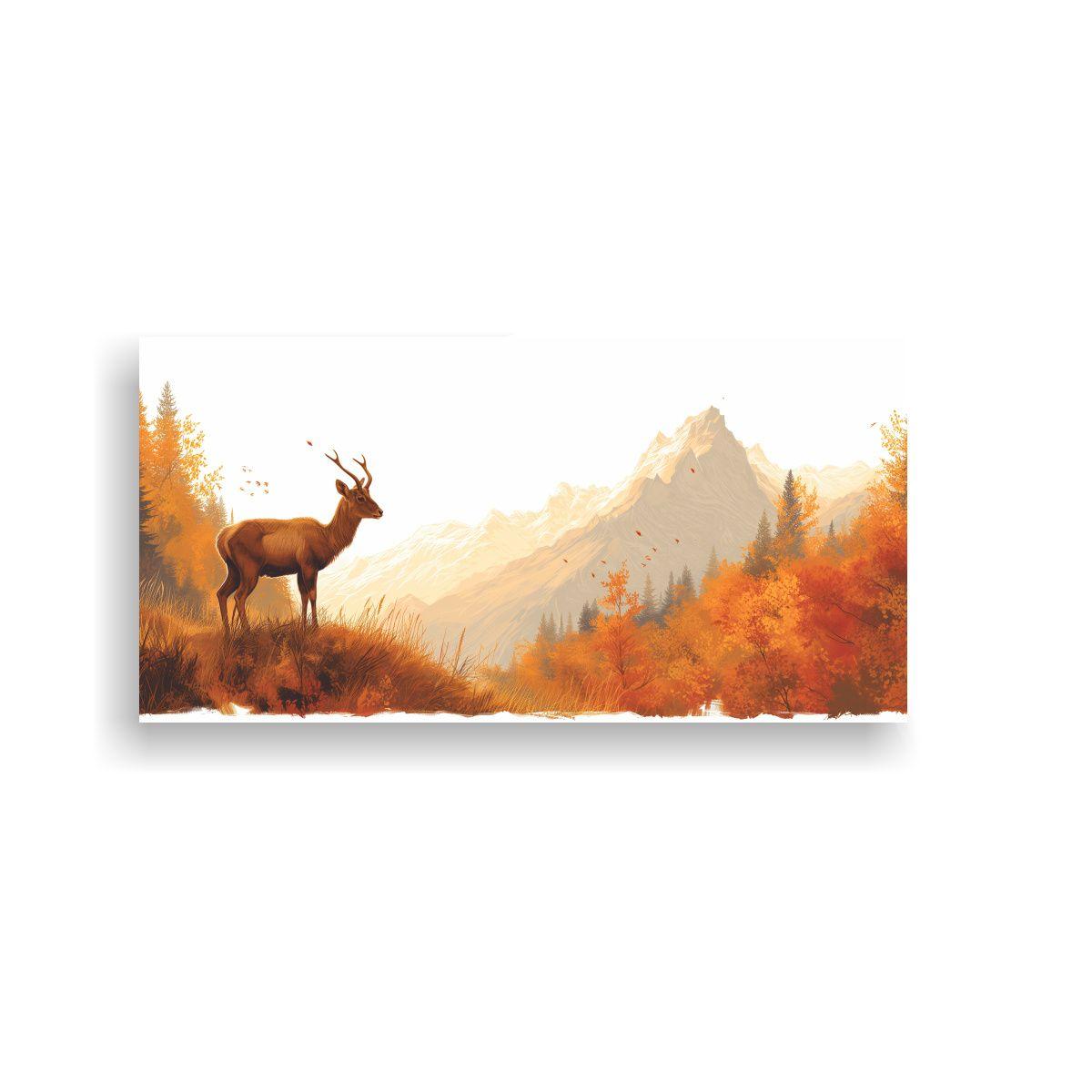 Pinturas De Paisajes De Otoño Con Gamuzas 160x80cm-0