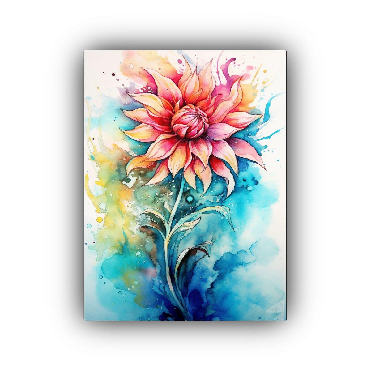 Pintura Decorativa De Flores Inspiradoras Estilo 30x40 Cm-0