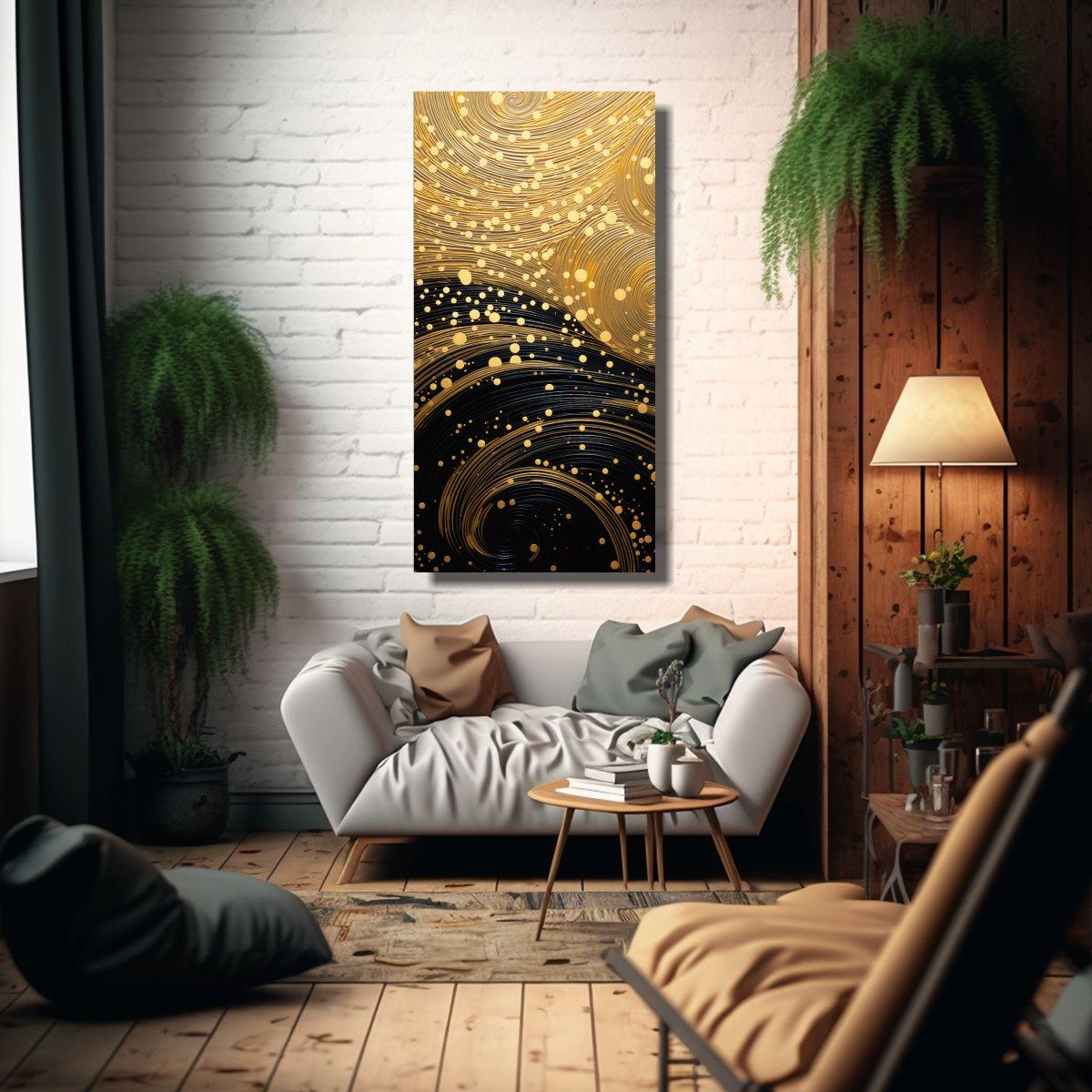 Cuadros Modernos Efecto Visual Estilo Punto 80x160cm-2