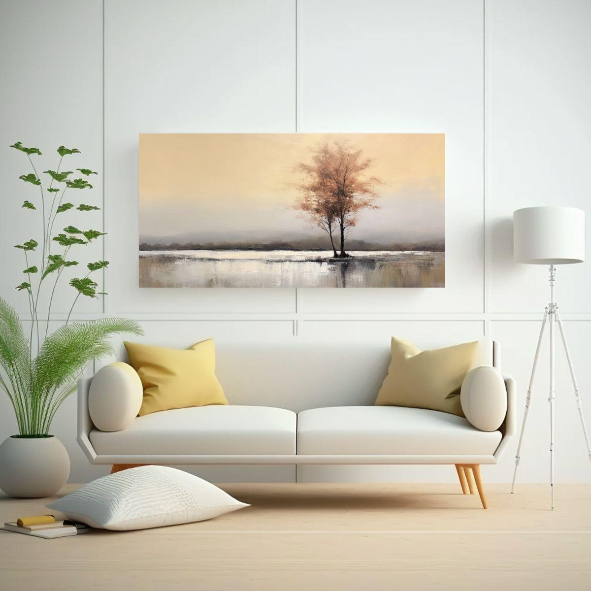 Paisajes Minimalistas En Tonos Suaves Con Textura 160x80cm-2