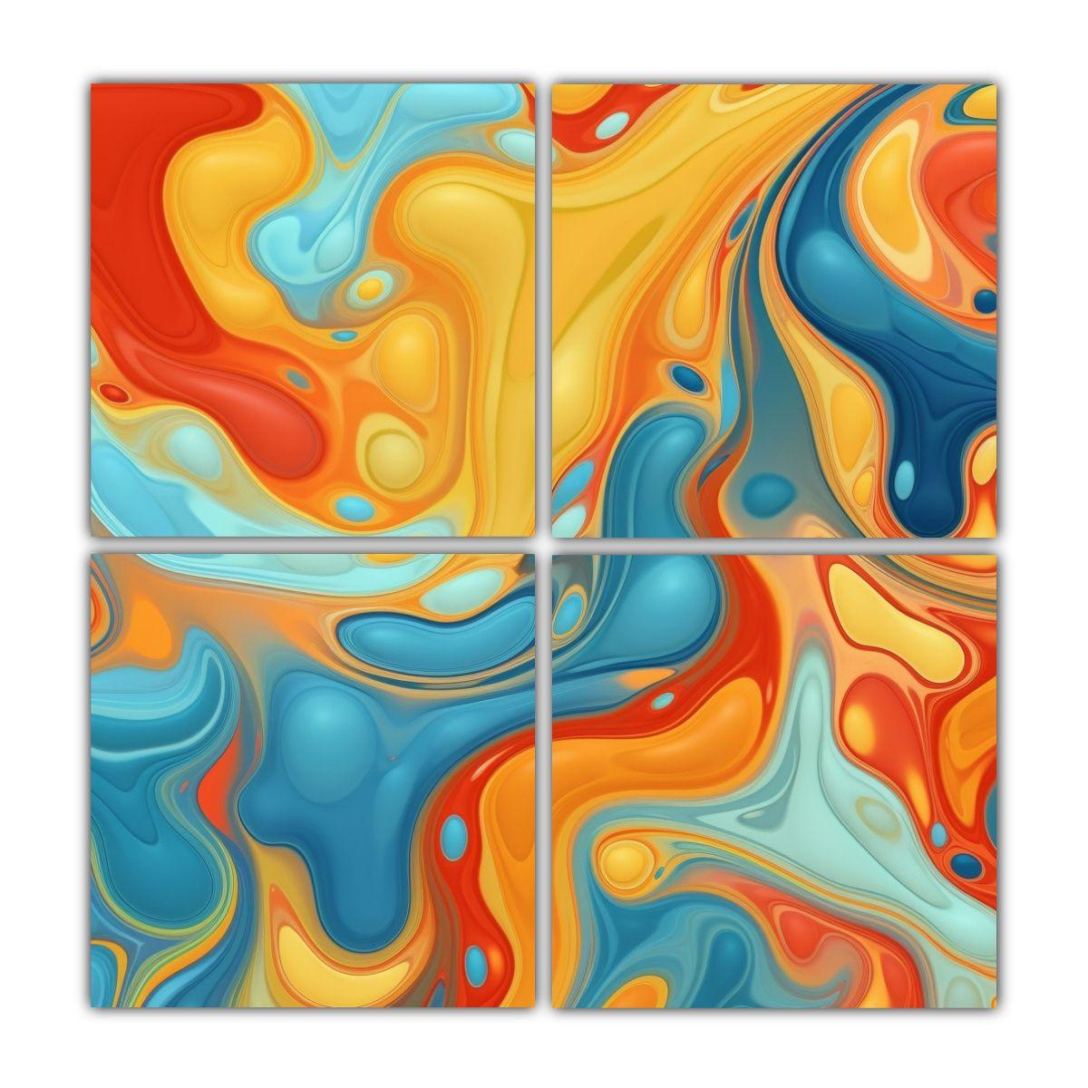 Pinturas Decorativas Con Concepto Street Art De 40x40 Cm-0