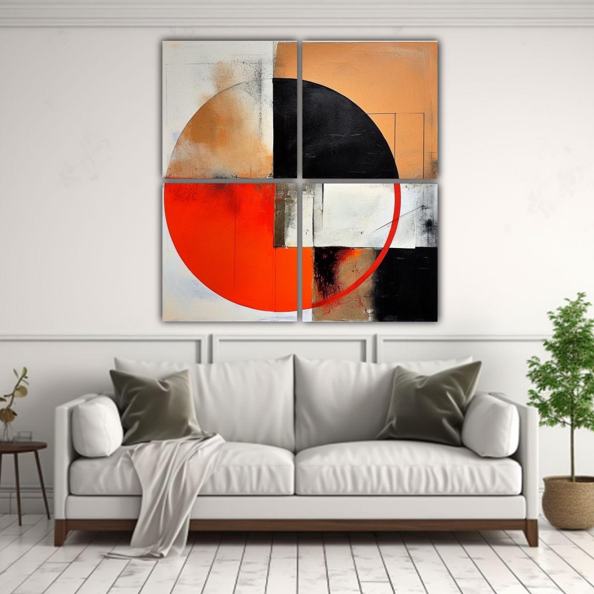 Pinturas Decorativas Minimalistas Abstractas 180x180 Cm-2
