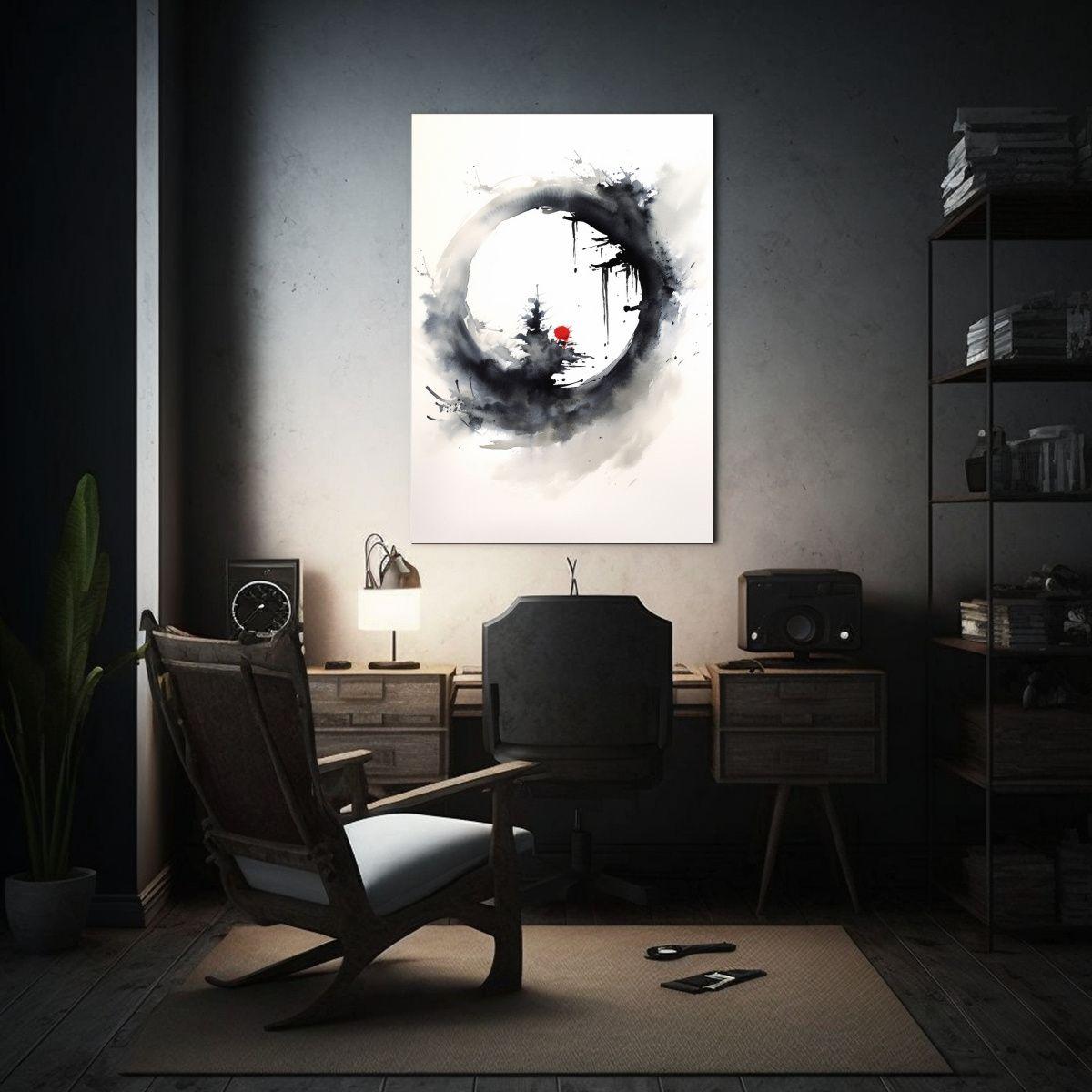 Cuadro En Bastidor Fotografía Detalle Black Enso 30x45cm-2
