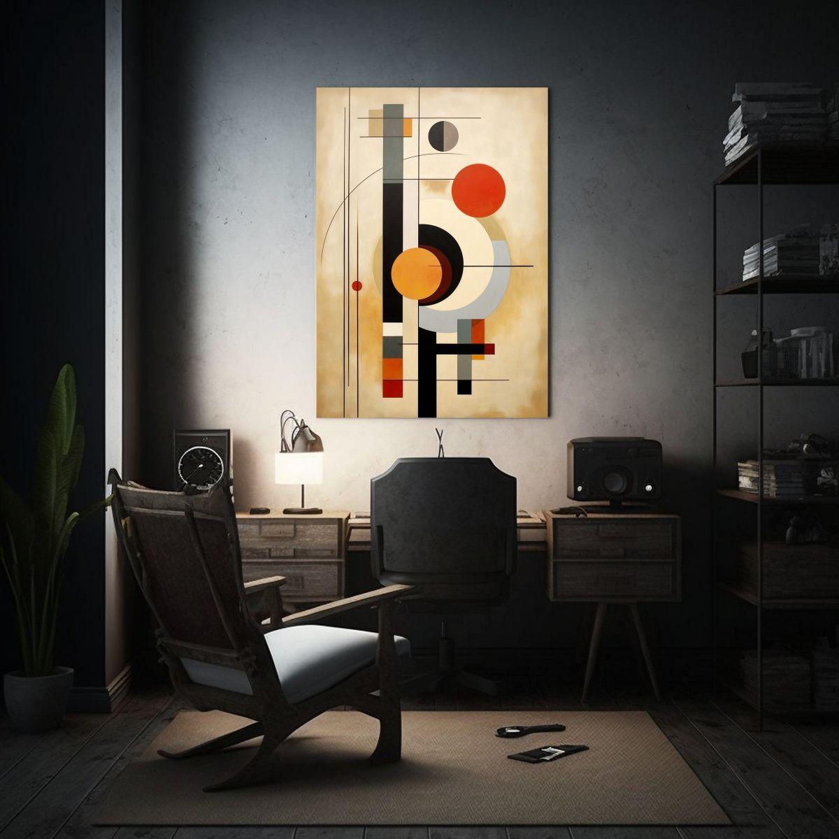 Pintura Abstracta En Bastidor Colorido 60x90cm-2