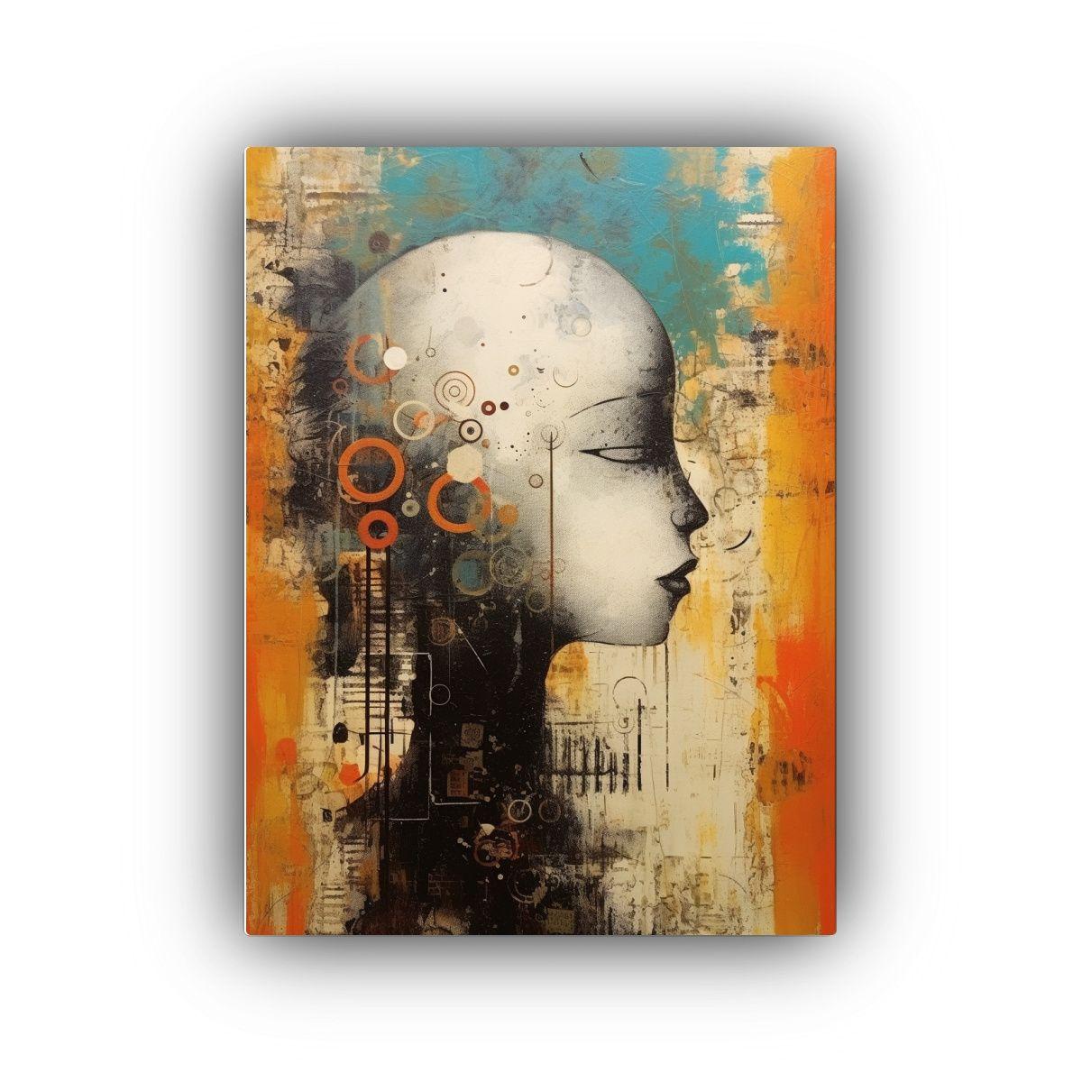Cuadro De Tela Moderno Y Llamativo Abstracto 60x90cm-0