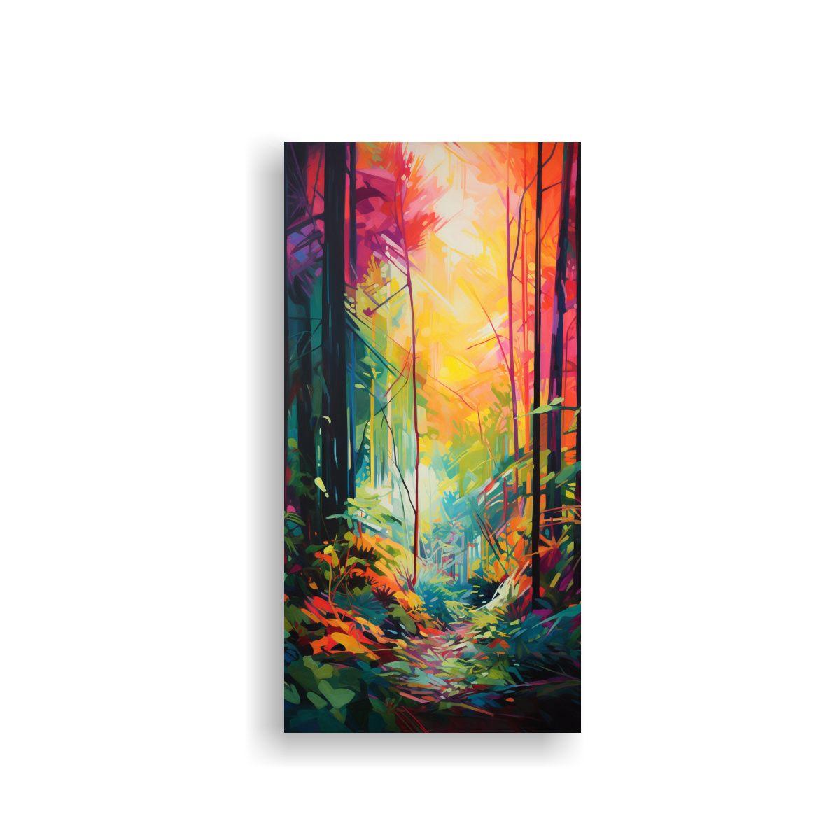 Pintura Expresión Abstracta En Bastidor De Un 40x80cm-0