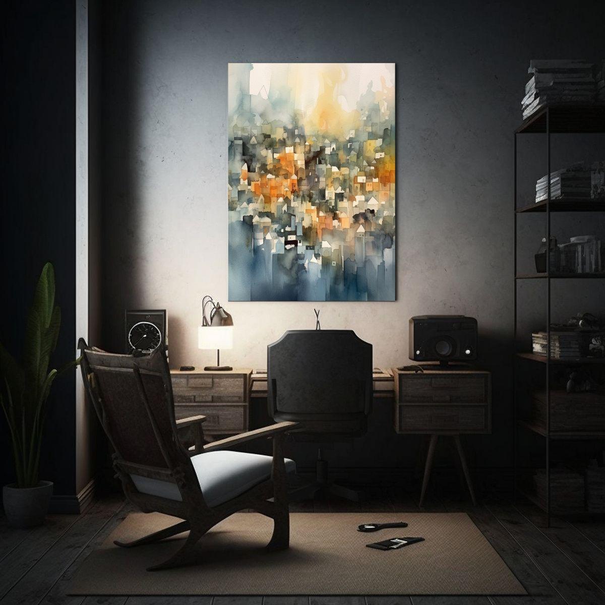 Cuadro Inspiración Armonía Paisaje Urbano 80x120cm-2