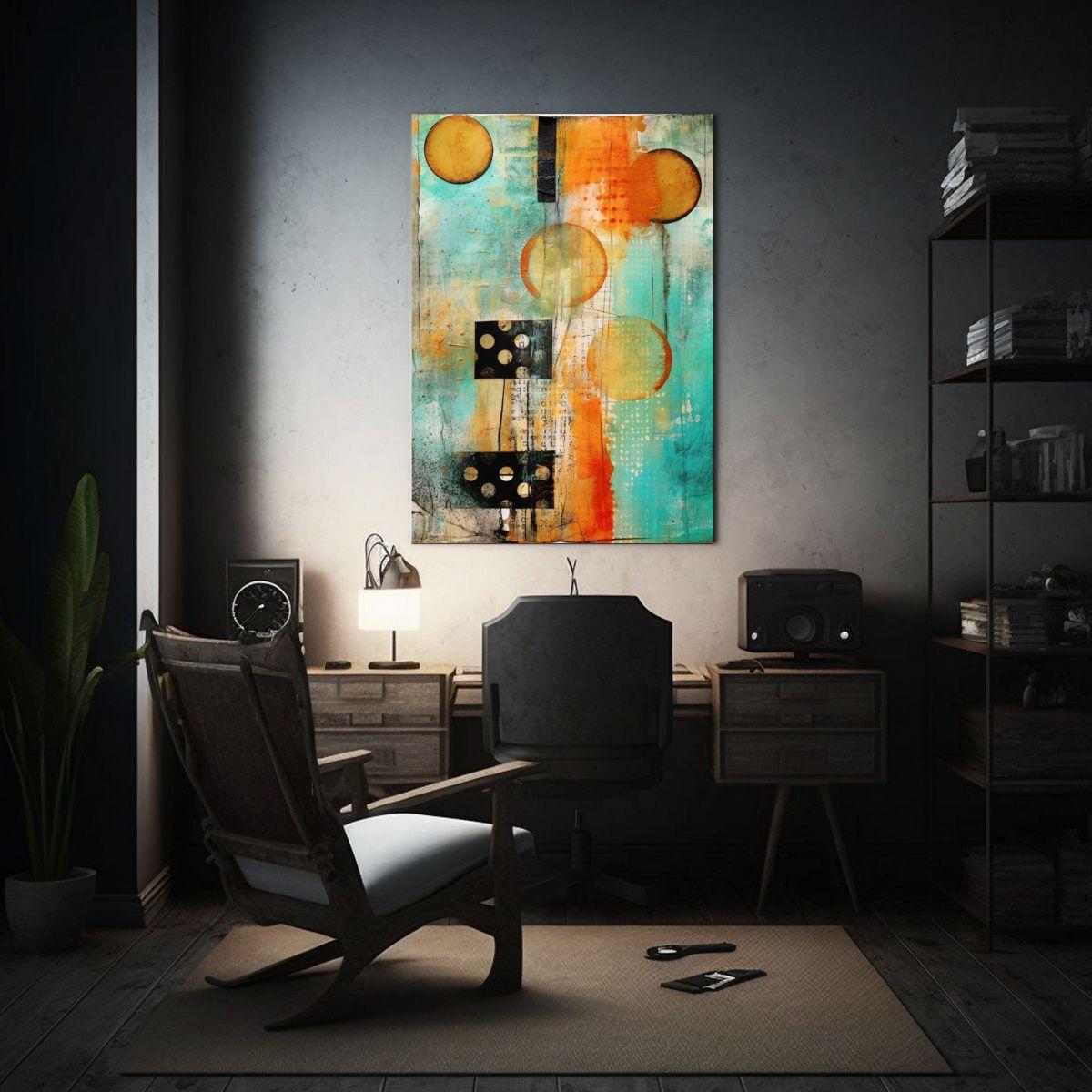 Cuadros Decorativos Abstractos Vision 72 Lienzo 60x90cm-2