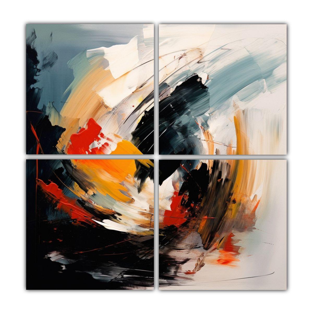 Pinturas Decorativas Estilo Abstracto 120x120 Cm-0