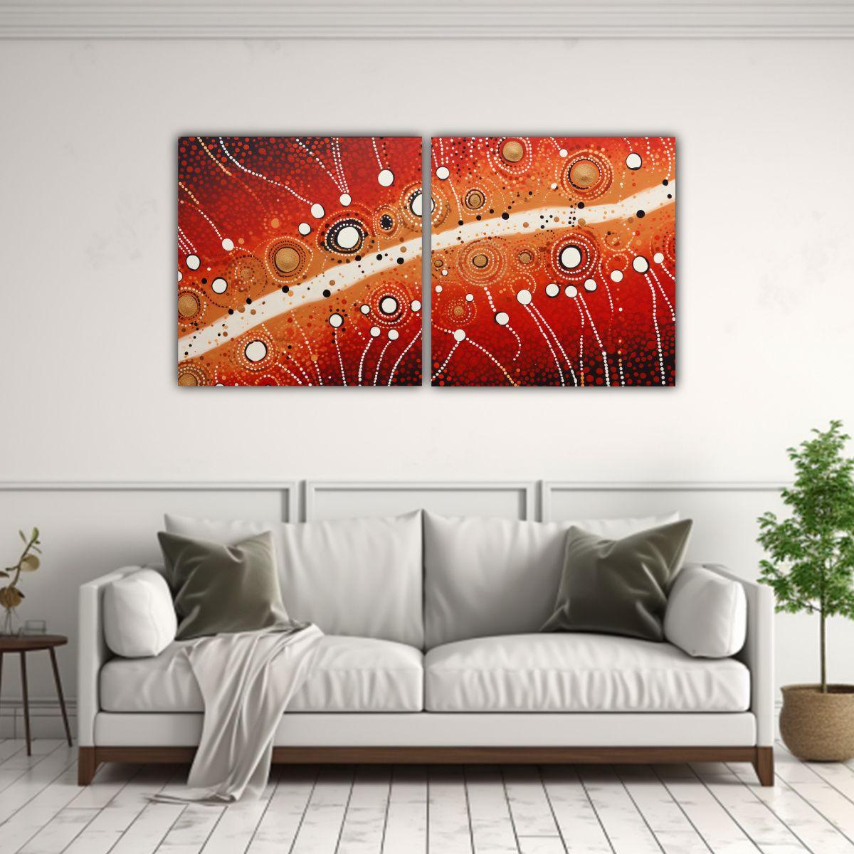 Pinturas Decorativas De Interpretación Abstracta 100x50 Cm-2