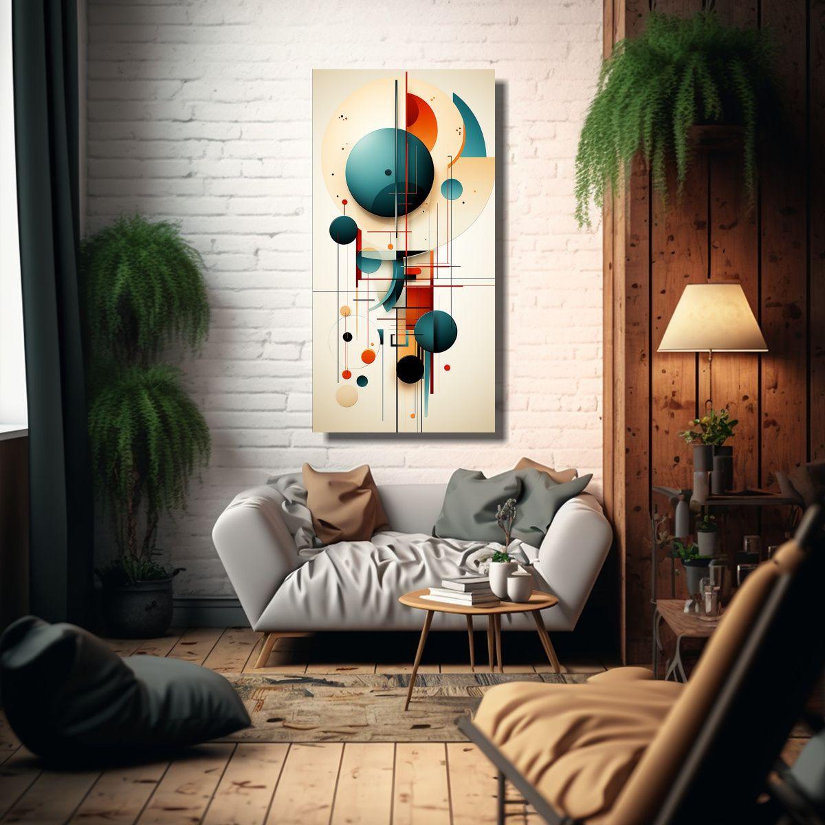 Pintura Decorativa Enigmática Con Composición 30x60 Cm-2