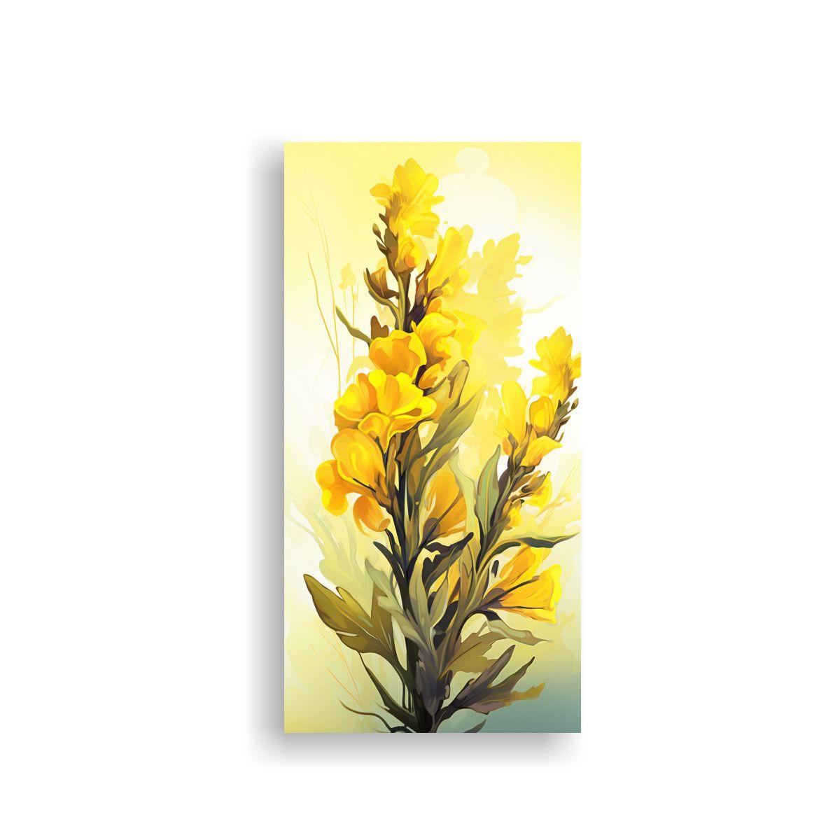 Cuadro Dibujo Belleza Con Hierbas De Salvia En 50x100cm-0