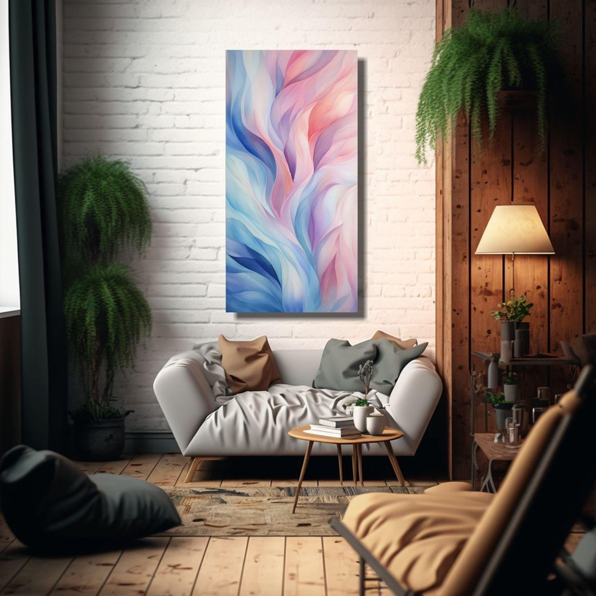 Lienzo Tela Decoración Estético Remolino 60x120cm-2