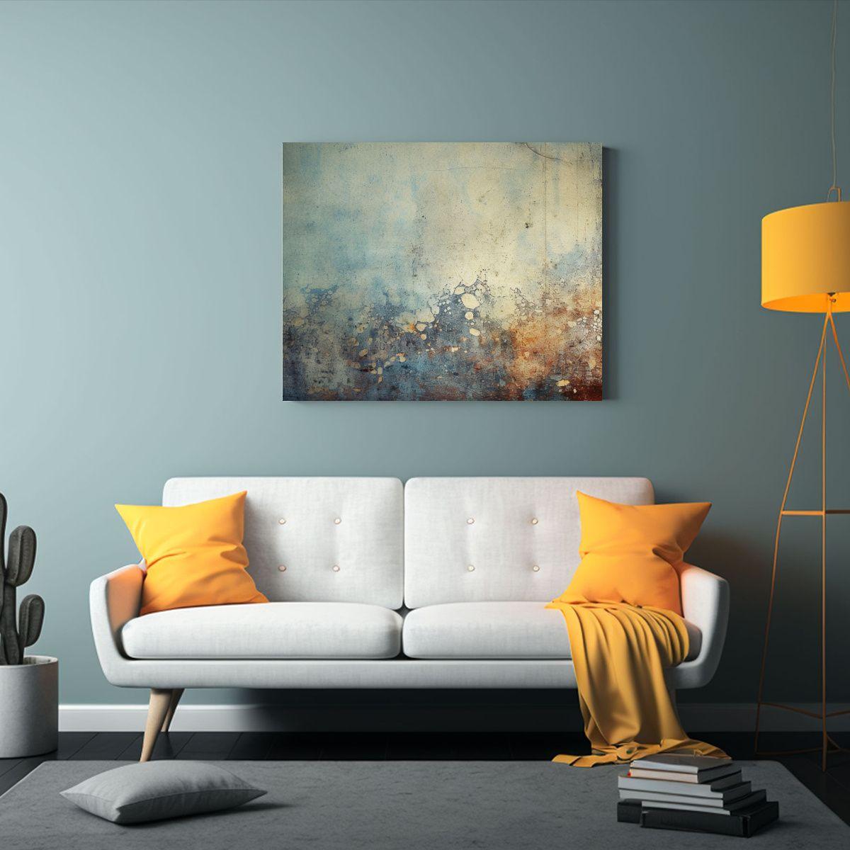 Cuadro Tela Estilo Juvenil Patrón Grunge Background Intensa 120x80cm-2