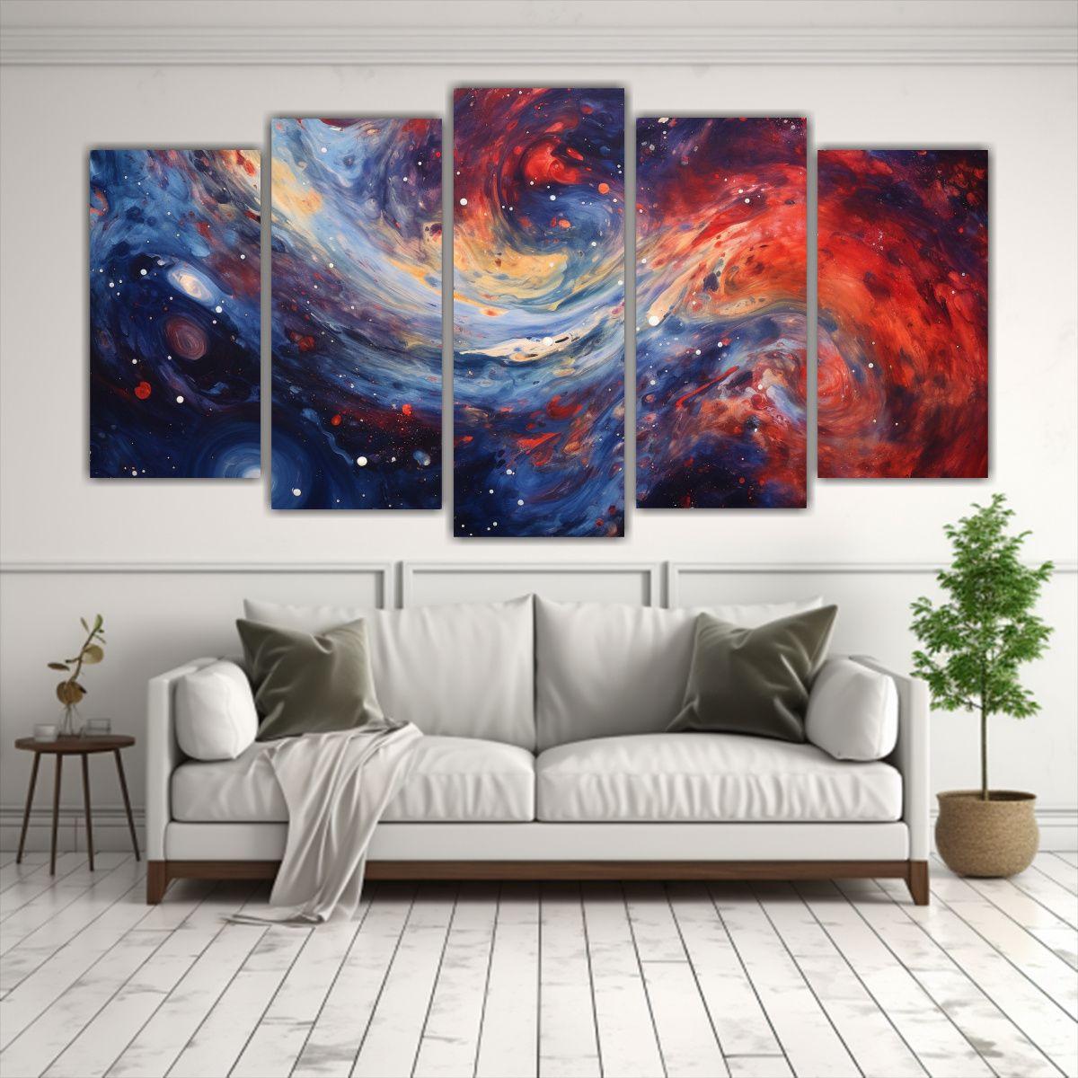 Pinturas Decorativas De Tela Con Expresión 250x125 Cm-2