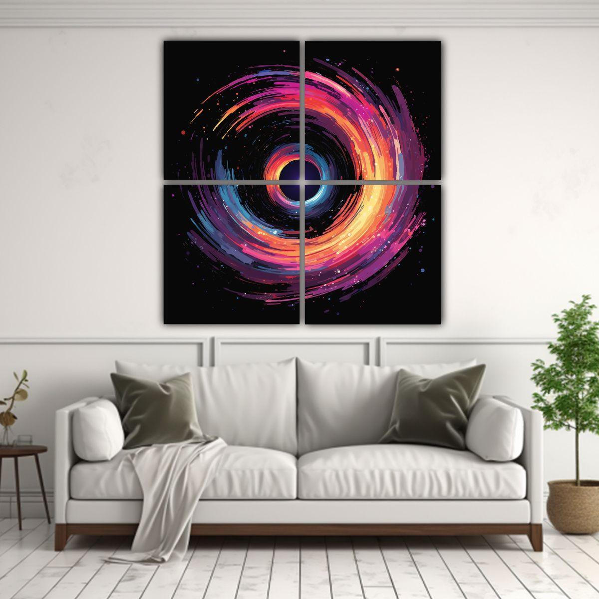 Lienzos Decorativos Con Visión De Un Agujero 140x140 Cm-2