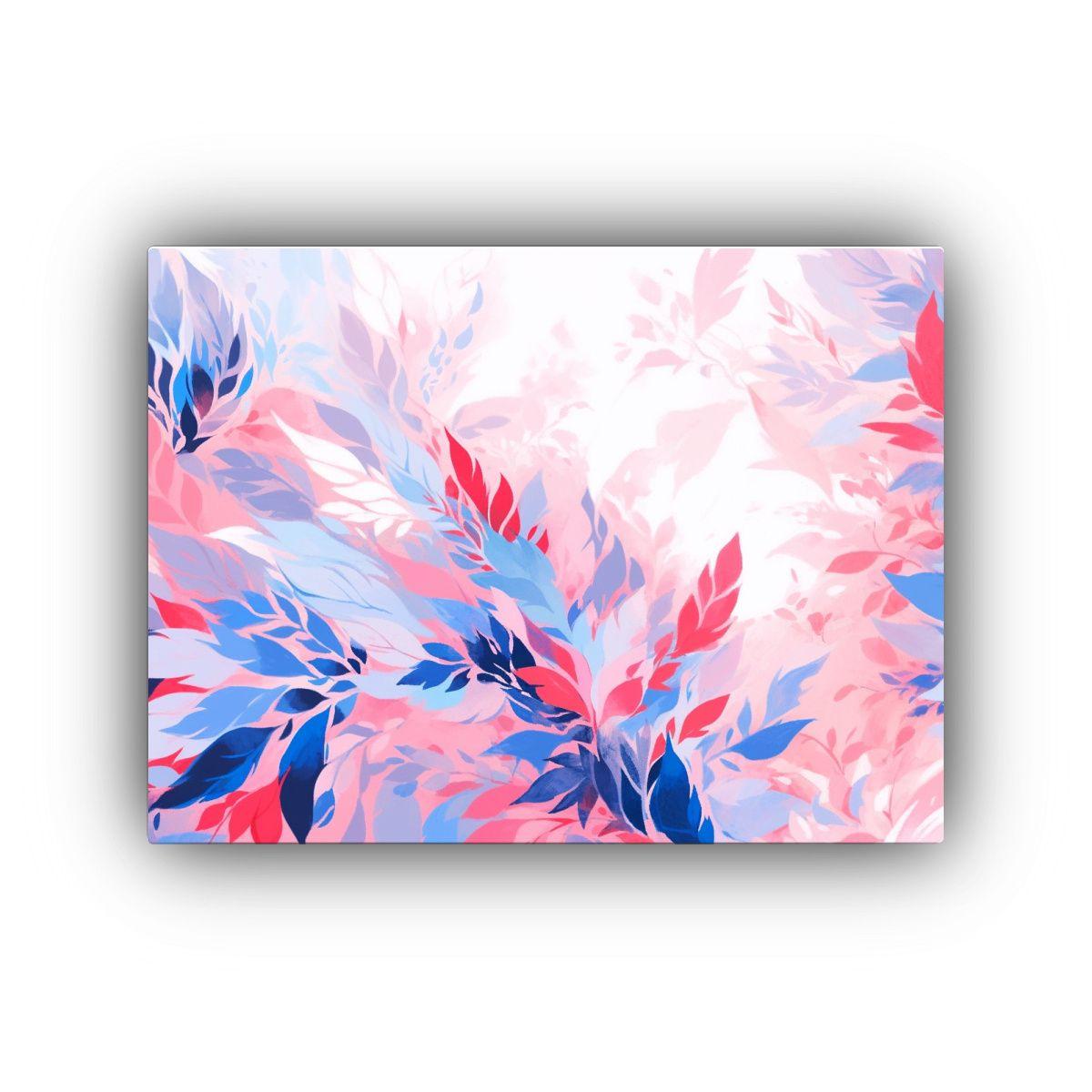 Pinturas Decorativas De Estilo Neonoir Enigmático Rosa Y Az 30x20cm-0