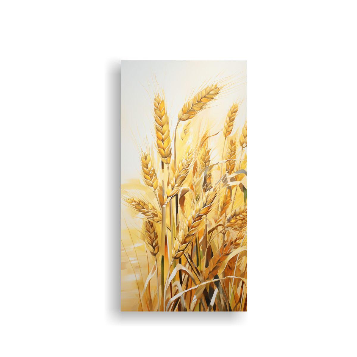 Pintura Abstracta De Granos De Avena De Lienzo Mod 20x40cm-0