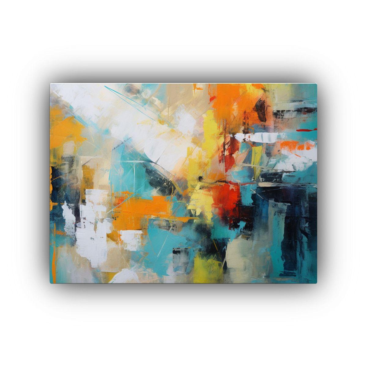 Cuadro Hermoso: Técnica Abstracta Y Medios 40x30cm-0