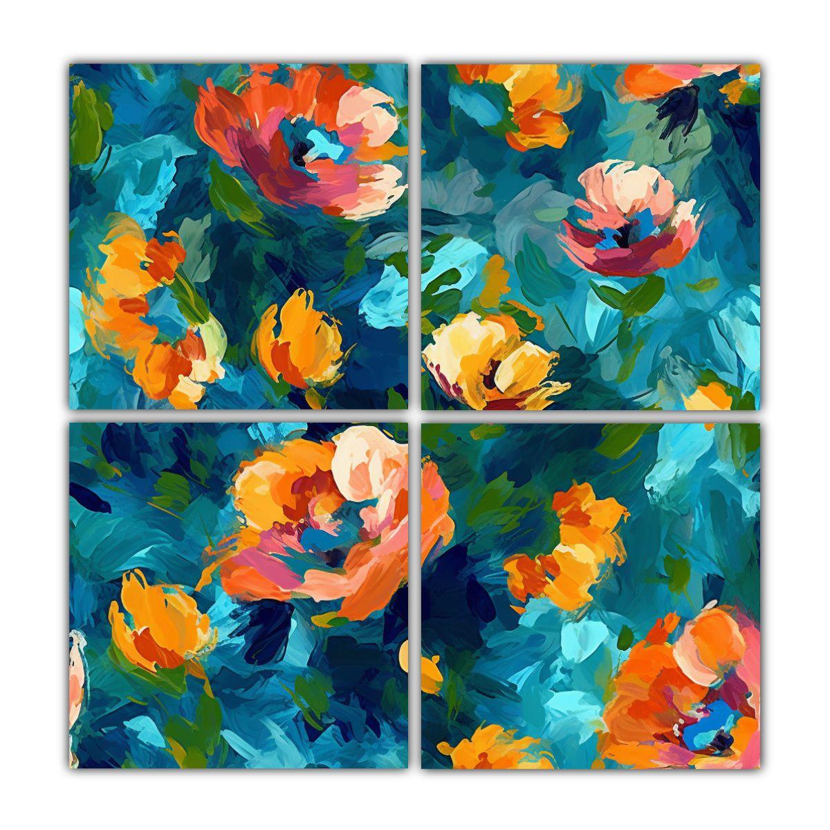 Cuatro Lienzos Tela Sublimada Representación De 200x200 Cm-0