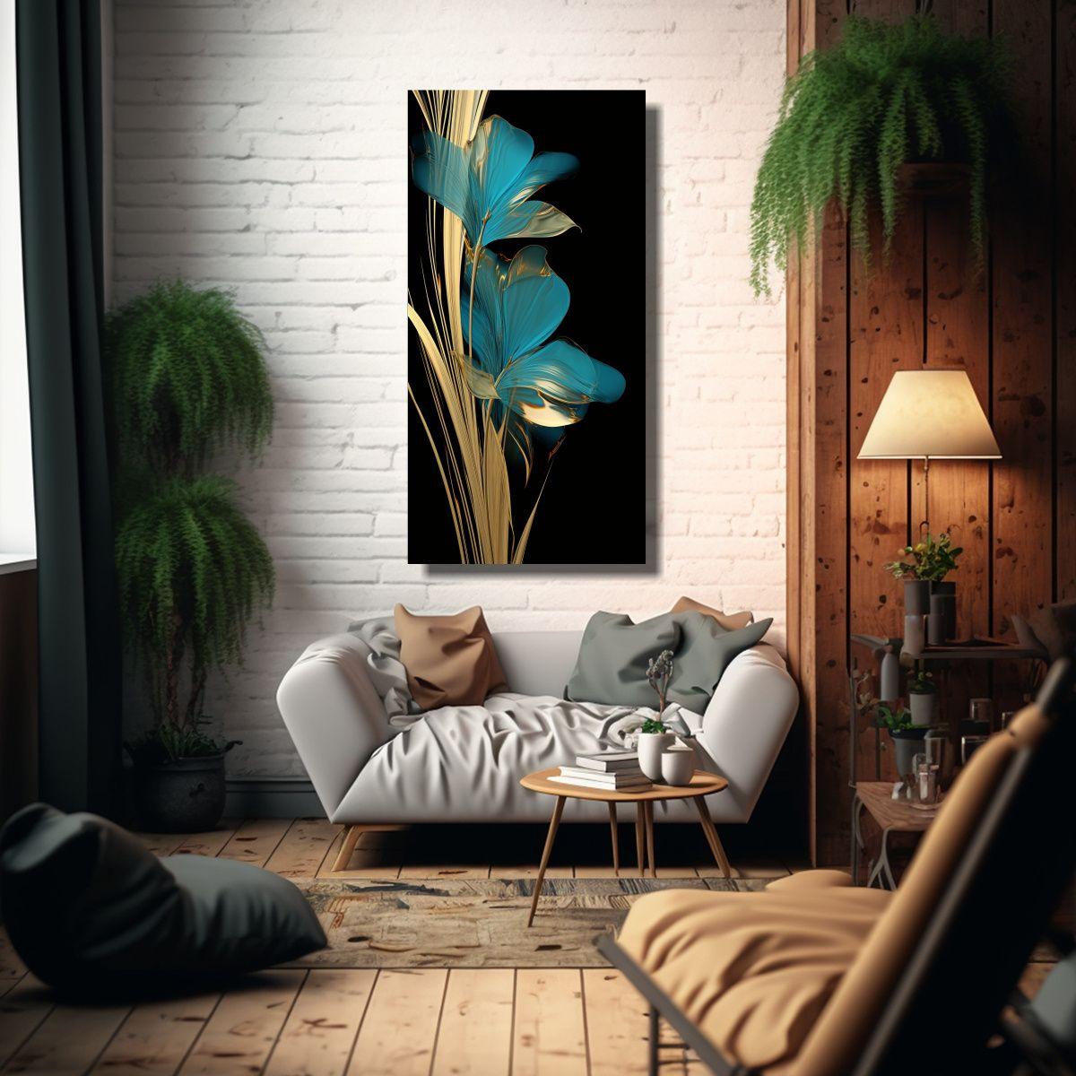 Cuadro De Alta Resolución De Hierbas De 60x120cm-2