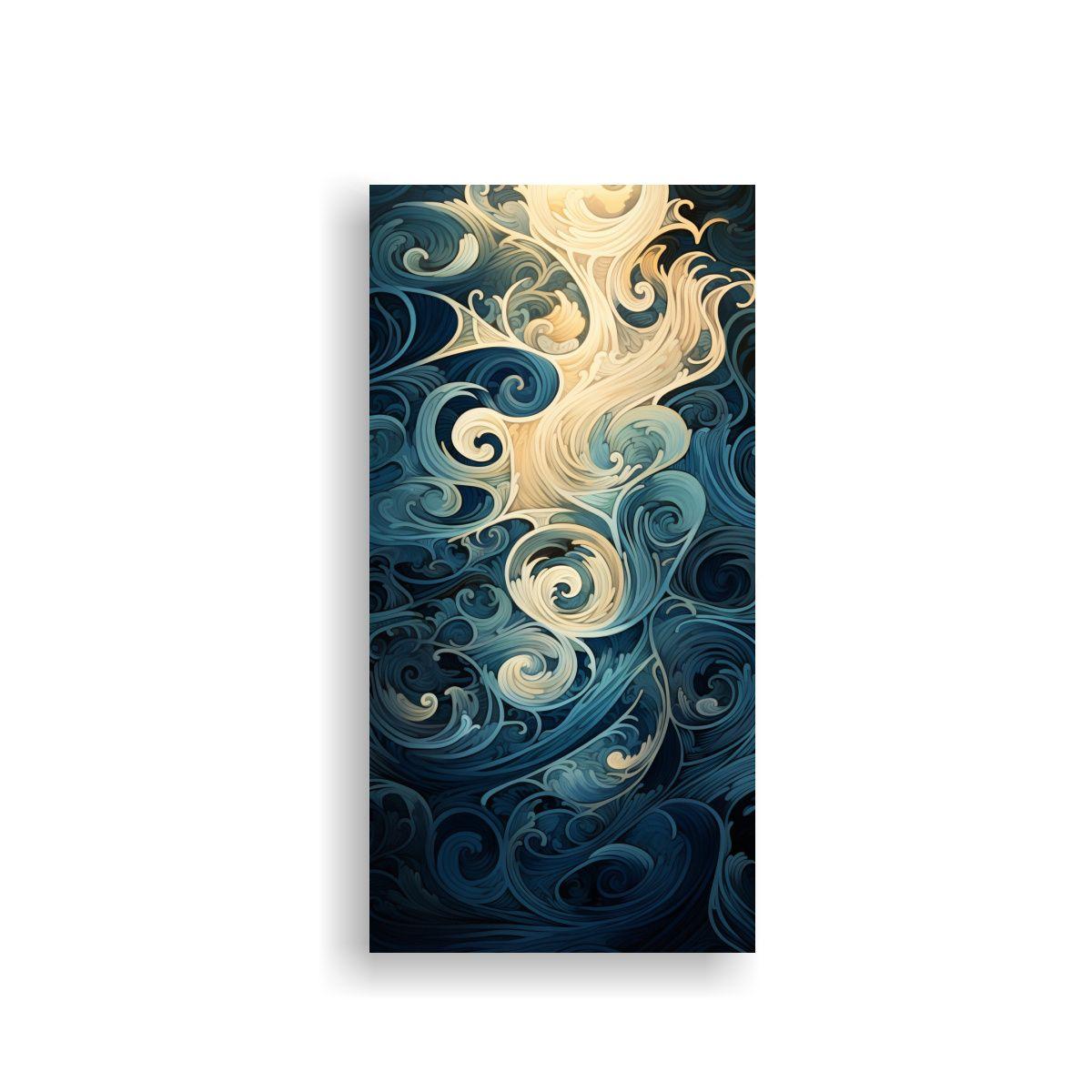 Tela En Bastidor Obra Maestra Patrones Abstractos 50x100cm-0