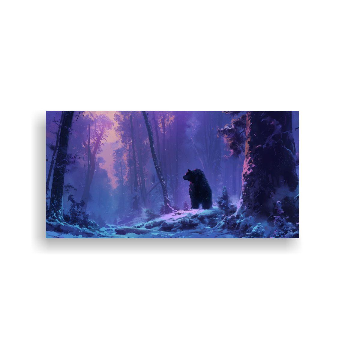 Pintura En Bastidor Árboles Gigantes Bosque 80x40cm-0