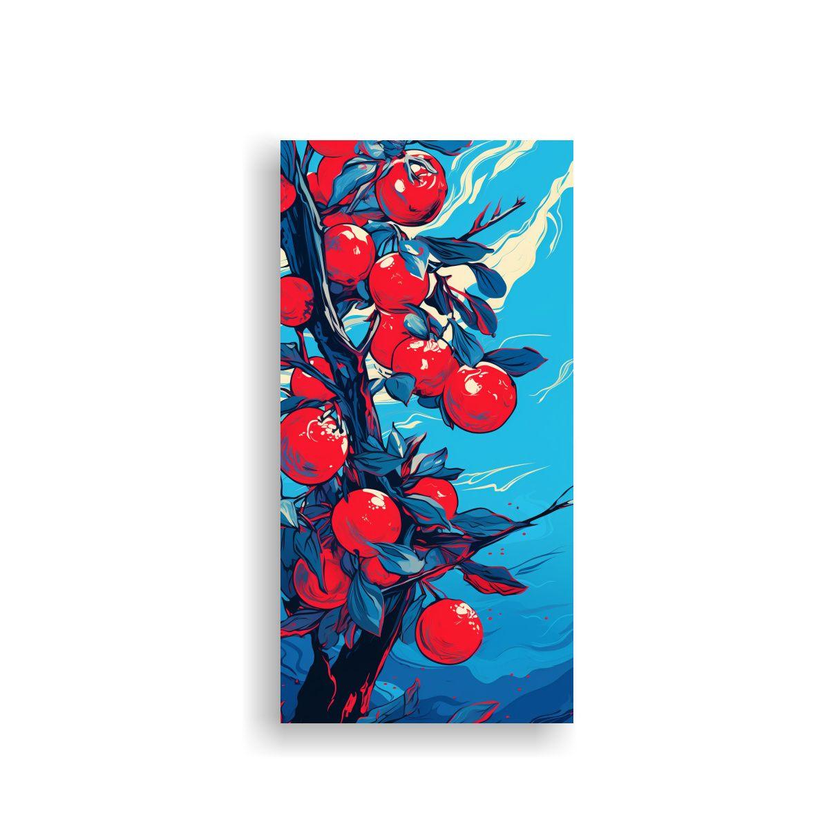 Arte Cuadro Perspectiva Un Limonero En Colores 80x160cm-0