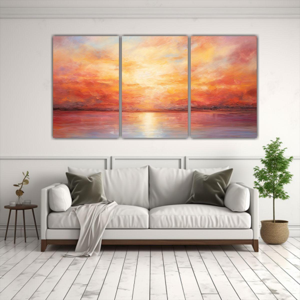 Pinturas Decorativas De Fusión Abstracta 150x75 Cm-2