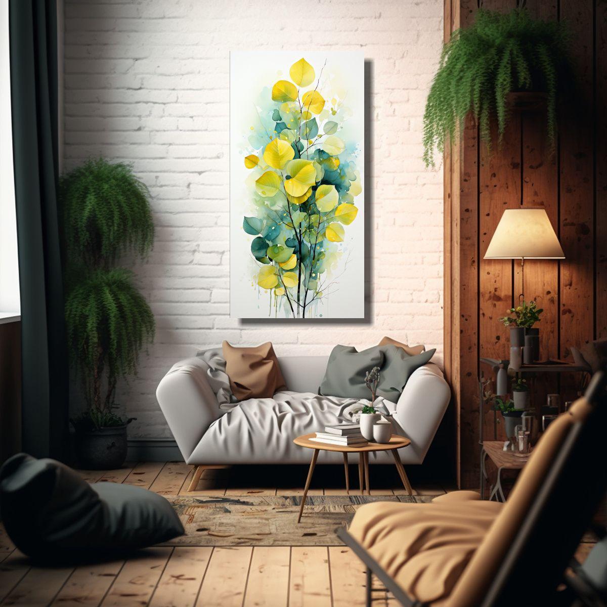 Lienzo De Tela Decoración Temática Abstracta Y F 80x160cm-2
