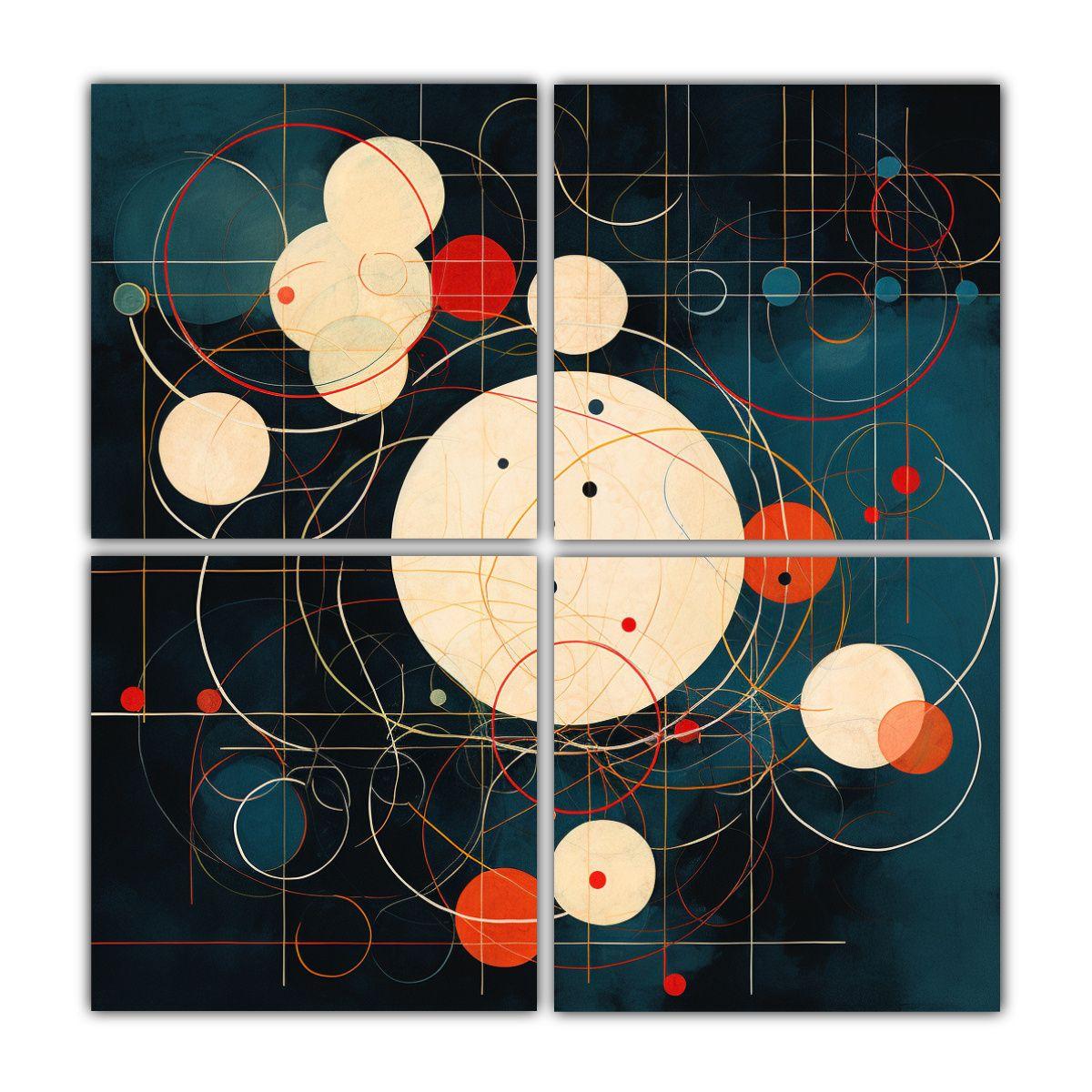 Pinturas Decorativas Abstractas Con Relieve De 160x160 Cm-0
