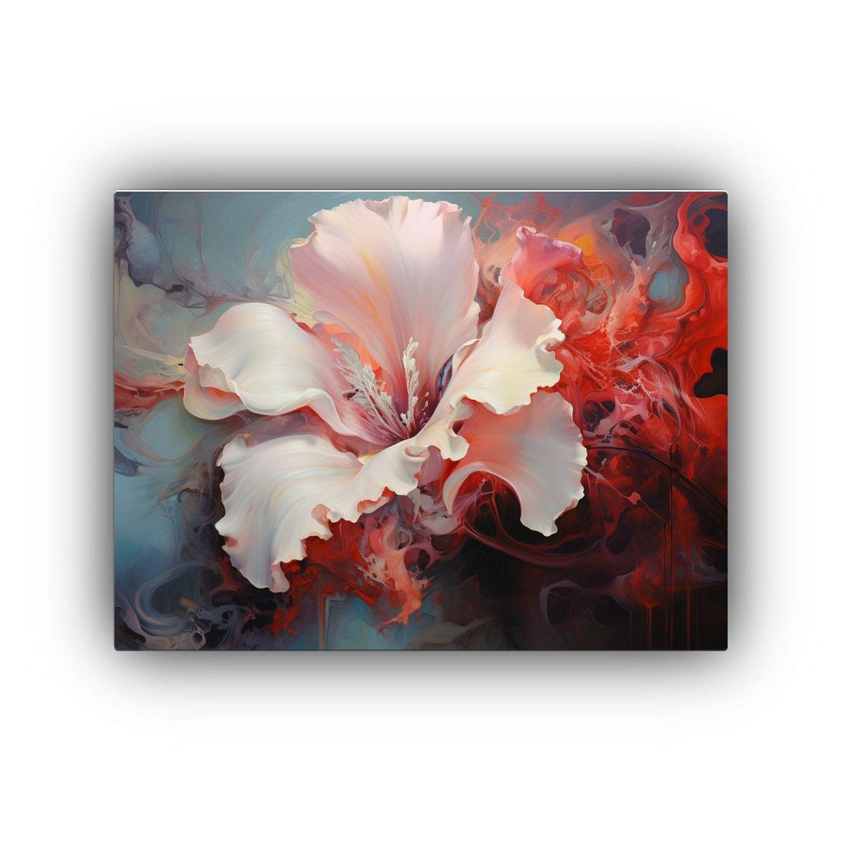 Pinturas Abstractas De Flores Detalladas En óleo. 30x20 Cm-0