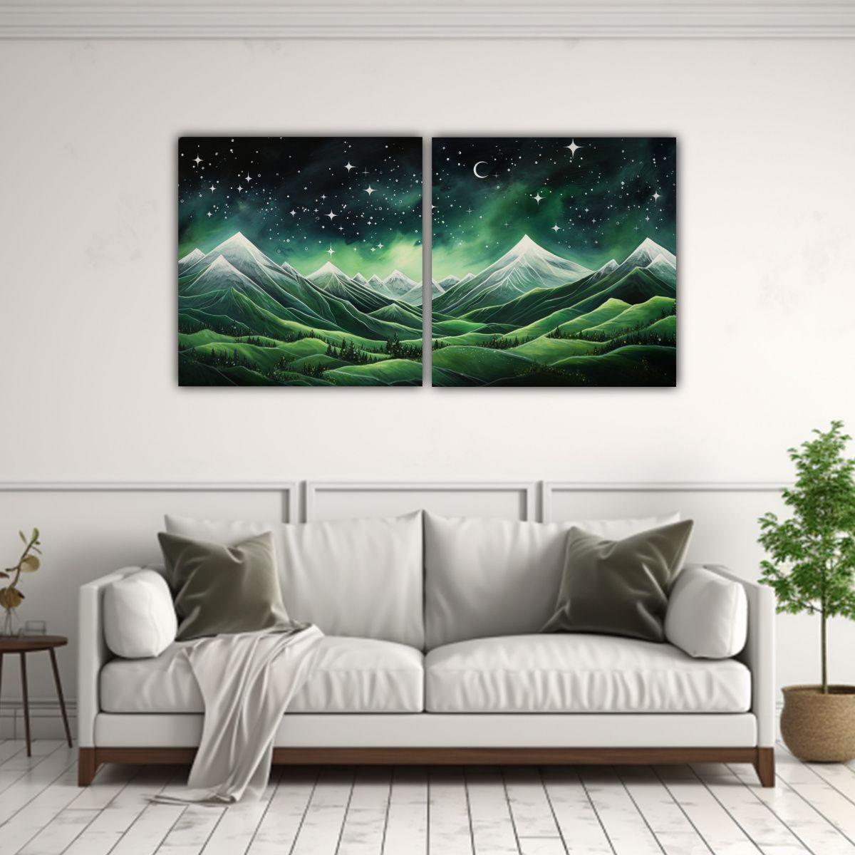 Pinturas Decorativas Minimalistas De Paisaje 80x40 Cm-2