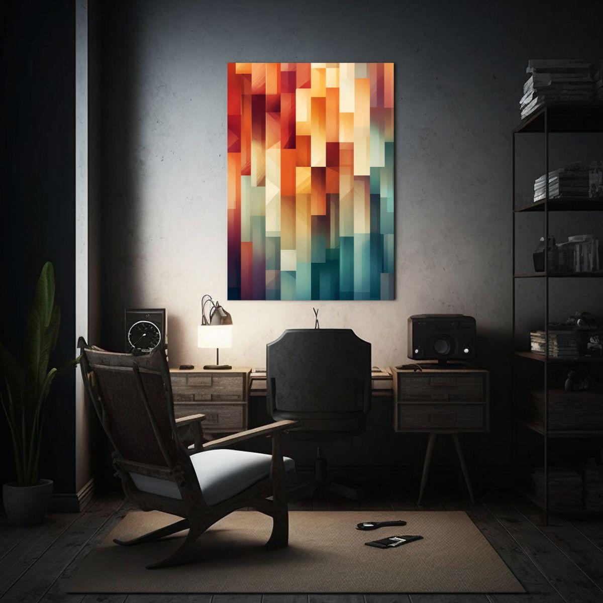 Cuadro Hermoso Abstracto En Formato De Impresión Brillante  80x120cm-2