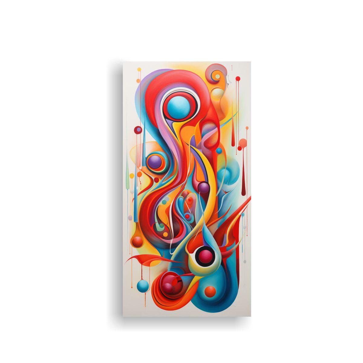 Arte Concepto Colorido Abstracto, Composición De 80x160cm-0