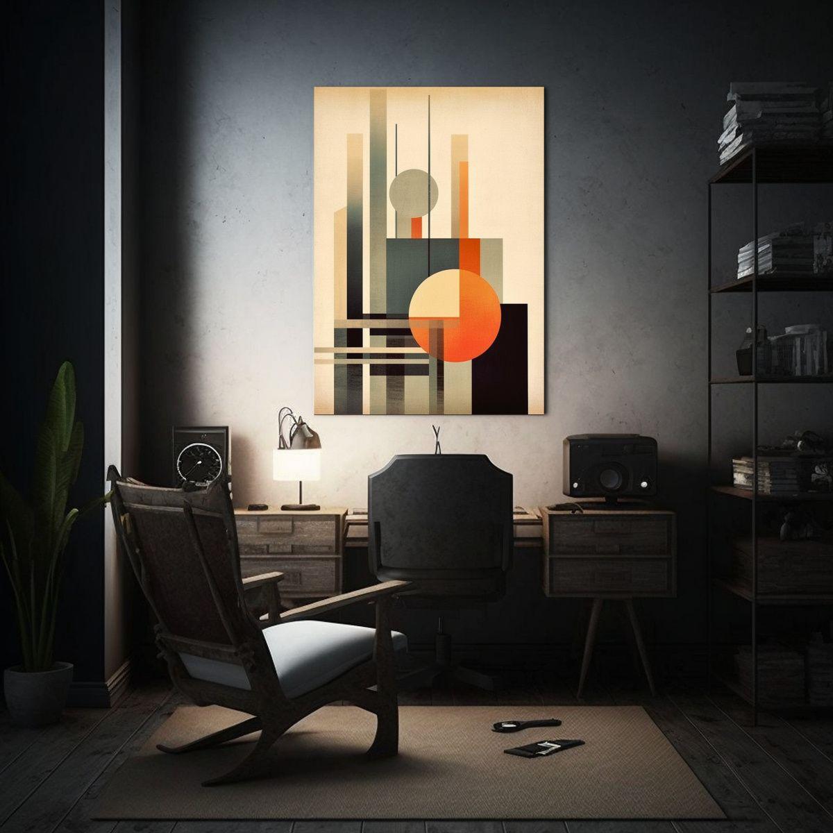 Arte De Pared Modernos Composición Minimalista Líneas Limp 20x30cm-2