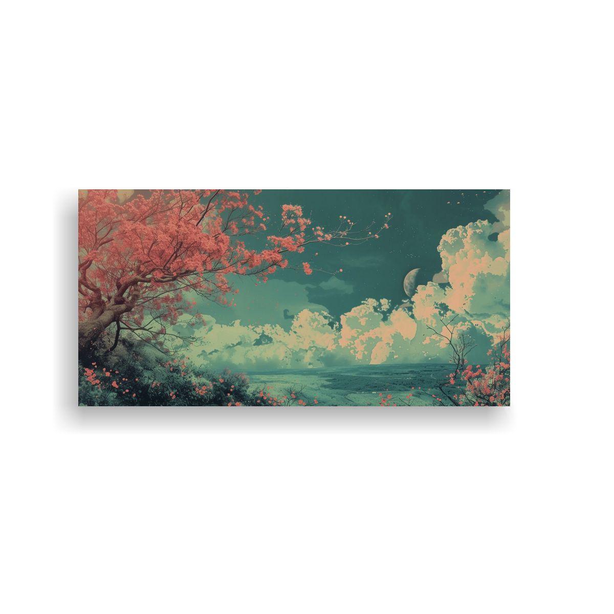 Cuadro Impreso Paisaje Hermoso Para Decoración 80x40cm-0