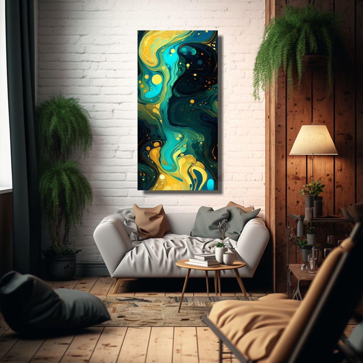 Cuadro De Decoración De Fotografía En Bastidor 60x120cm-2