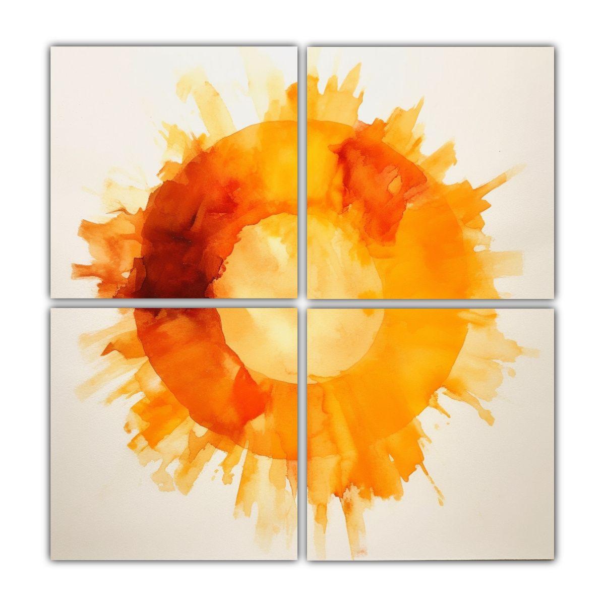 Pintura Abstracta Inspiración Luminosidad Del 200x200 Cm-0