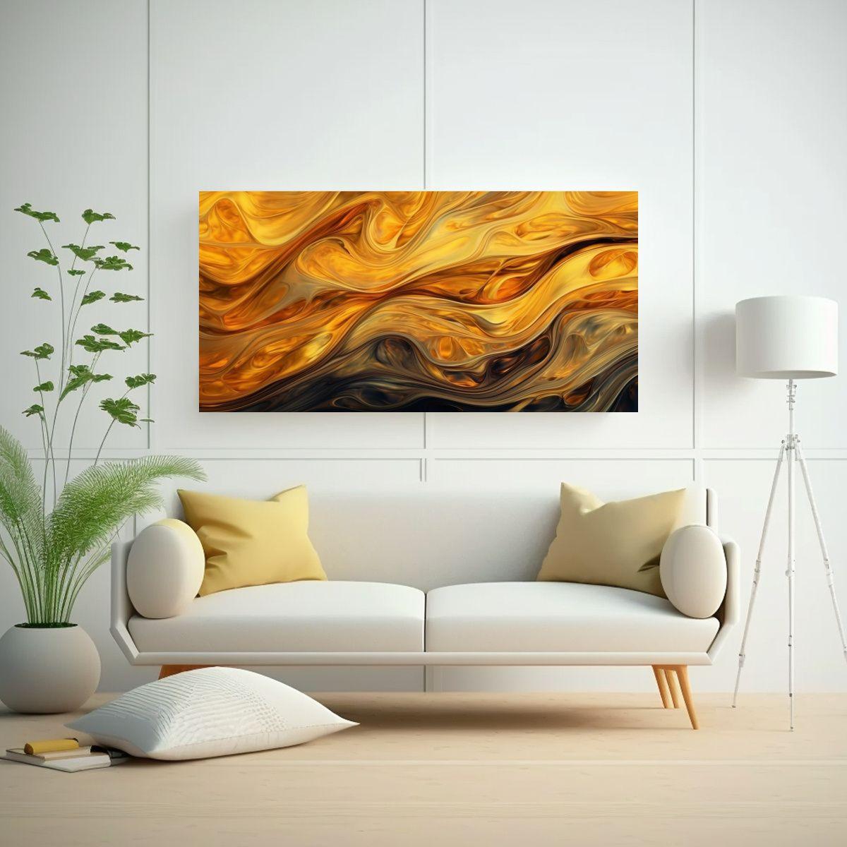 Pinturas Decorativas Marinas Con Textura De Algas 120x60 Cm-2