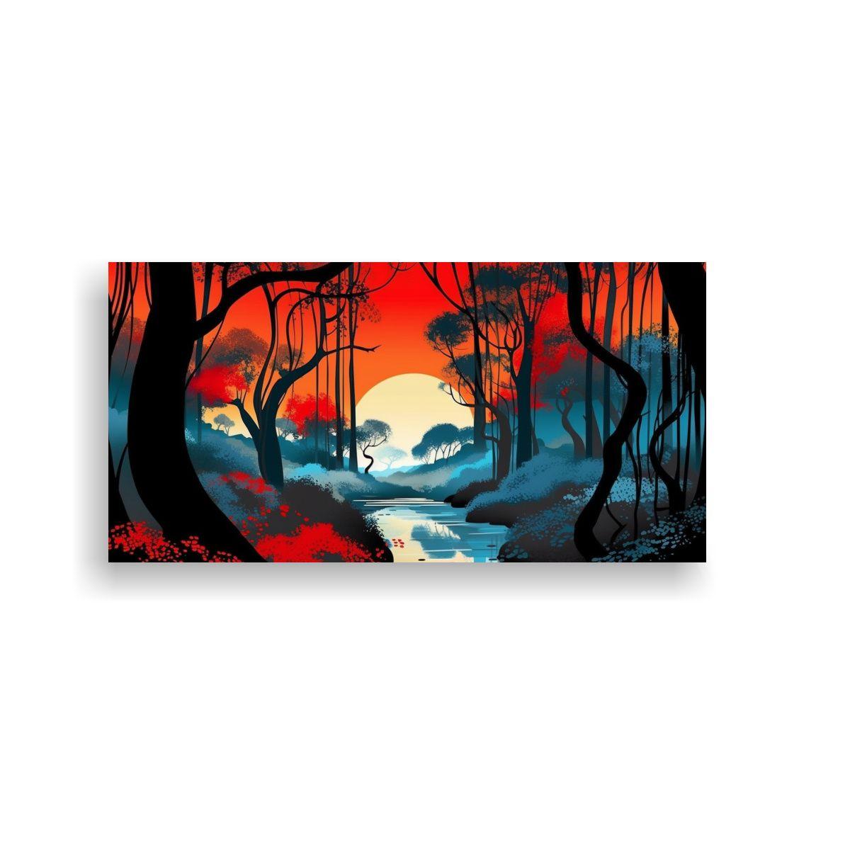 Cuadro Creativo Estilo Eyvind Earle Para 140x70cm-0