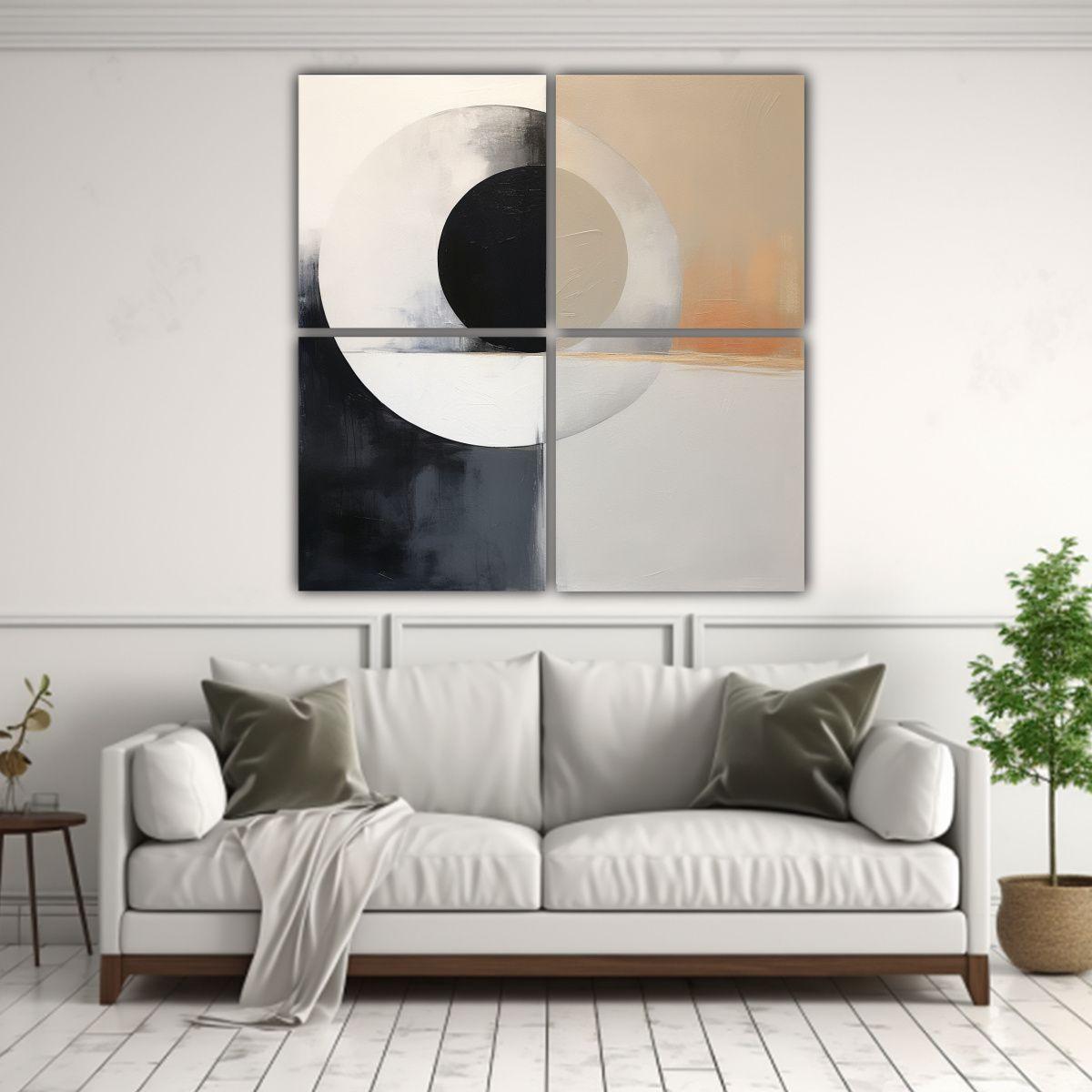 Cuadros Patron Intenso Efecto Visual Abtrsact 60x60 Cm-2